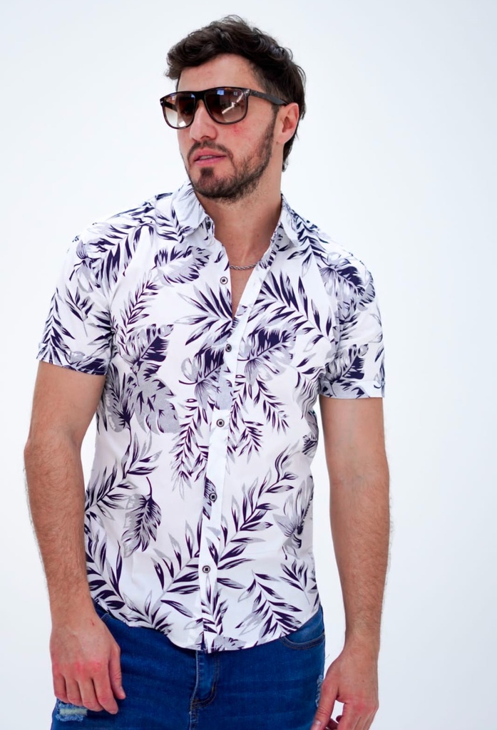 Camisa Floreada Alicrada