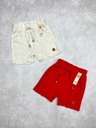 Short de lino con voladitos